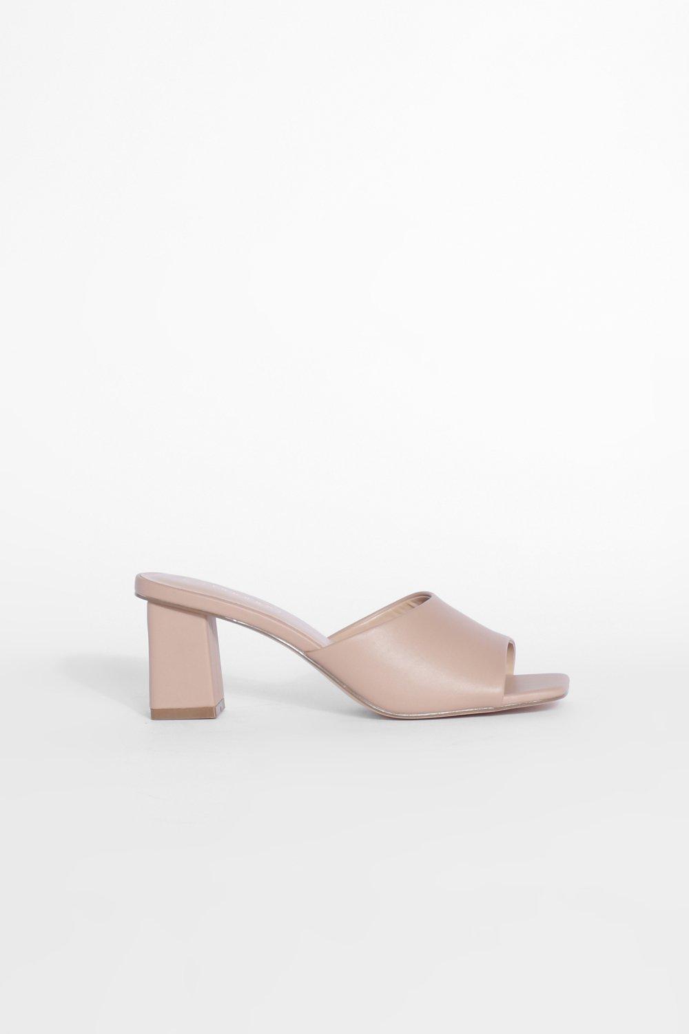 Heeled mules deals closed toe