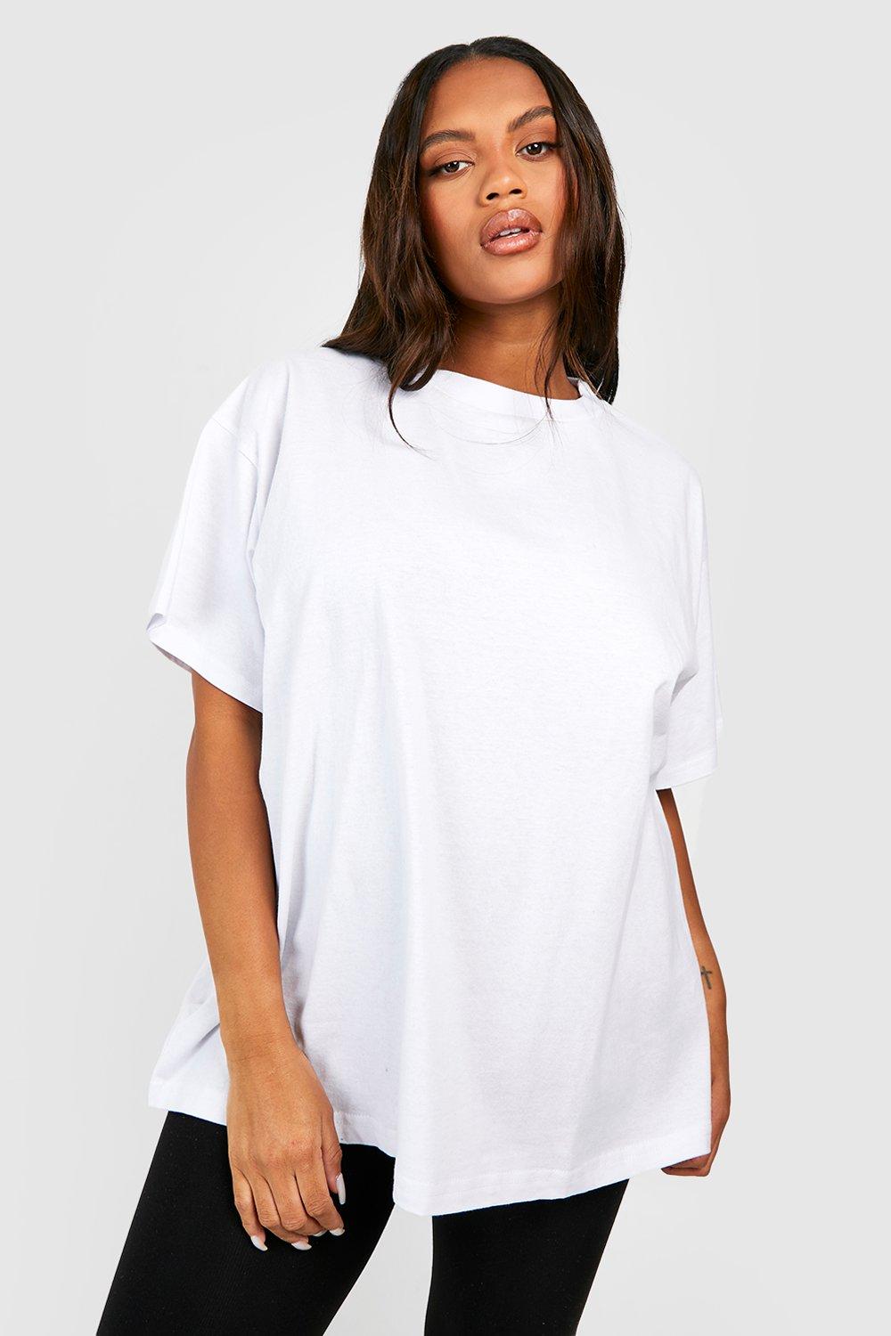 Cotton White Oversized T-Shirt, Tops