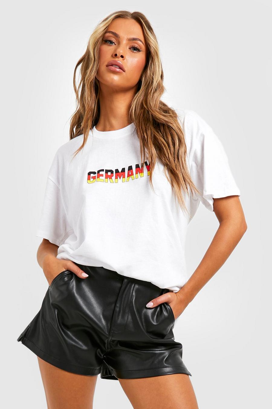 White Germany Oversized T-shirt image number 1