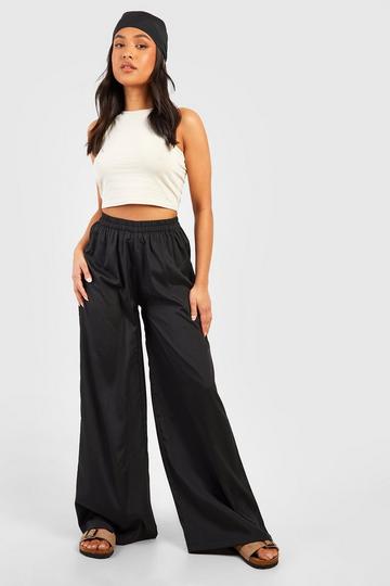 Black Petite Woven Pants