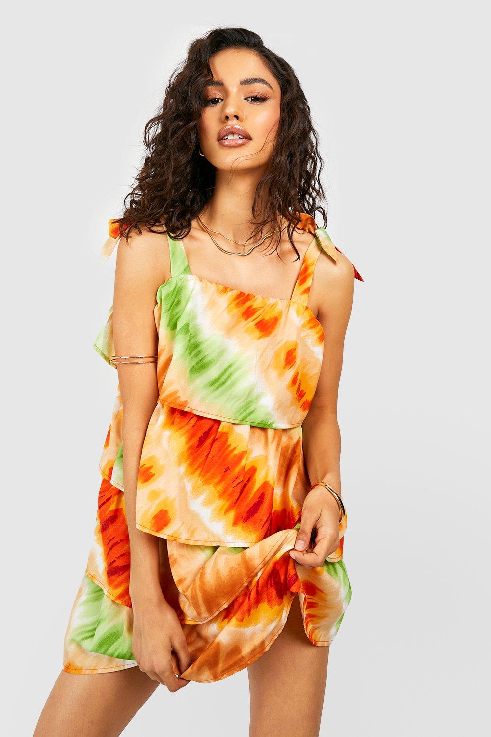 Robe tie discount and dye courte
