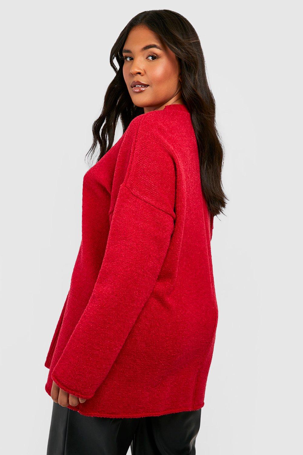 Ladies red jumper sale