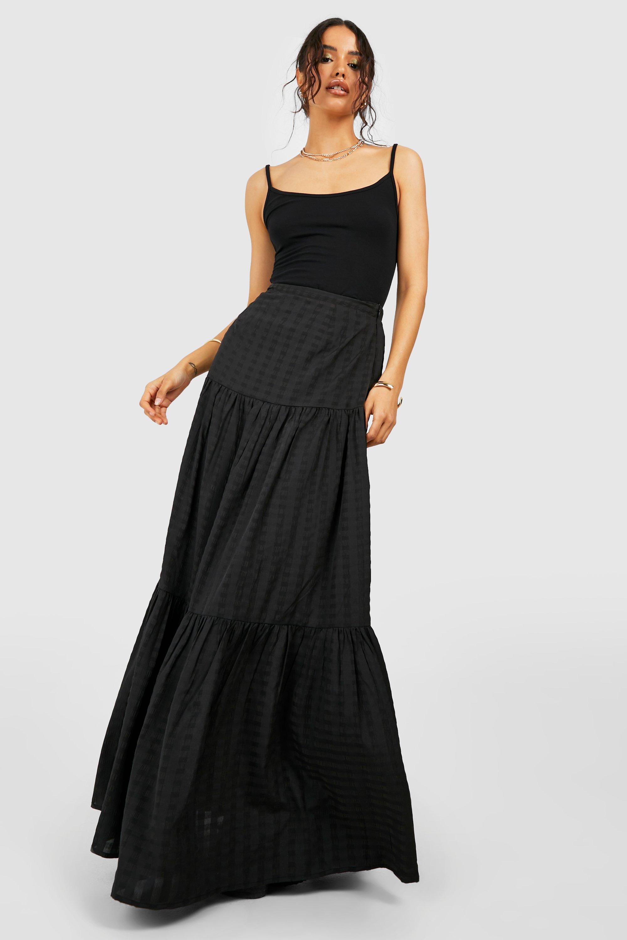 Tiered maxi skirt au hotsell