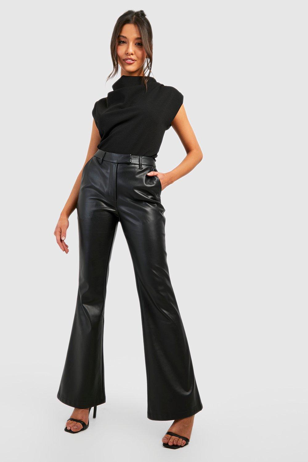 Black Cowl Neck Crepe Shoulder Pad Blouse