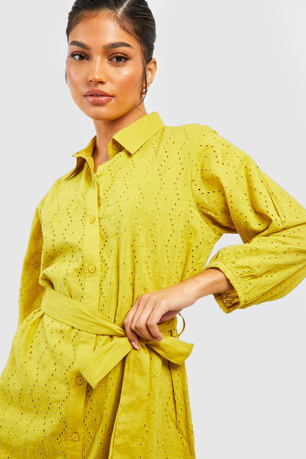 Monki belted shirt outlet dress