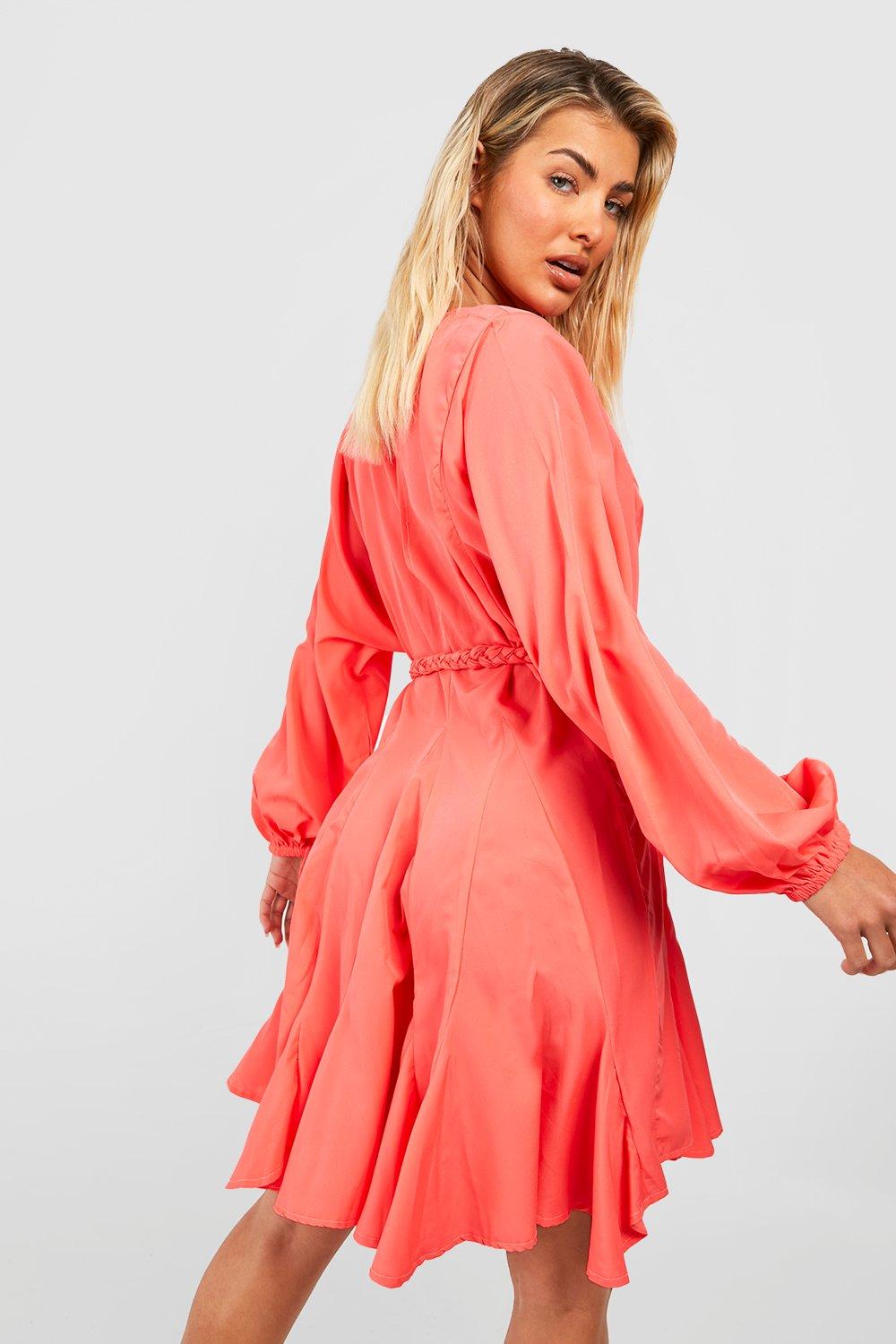 Coral on sale skater dress