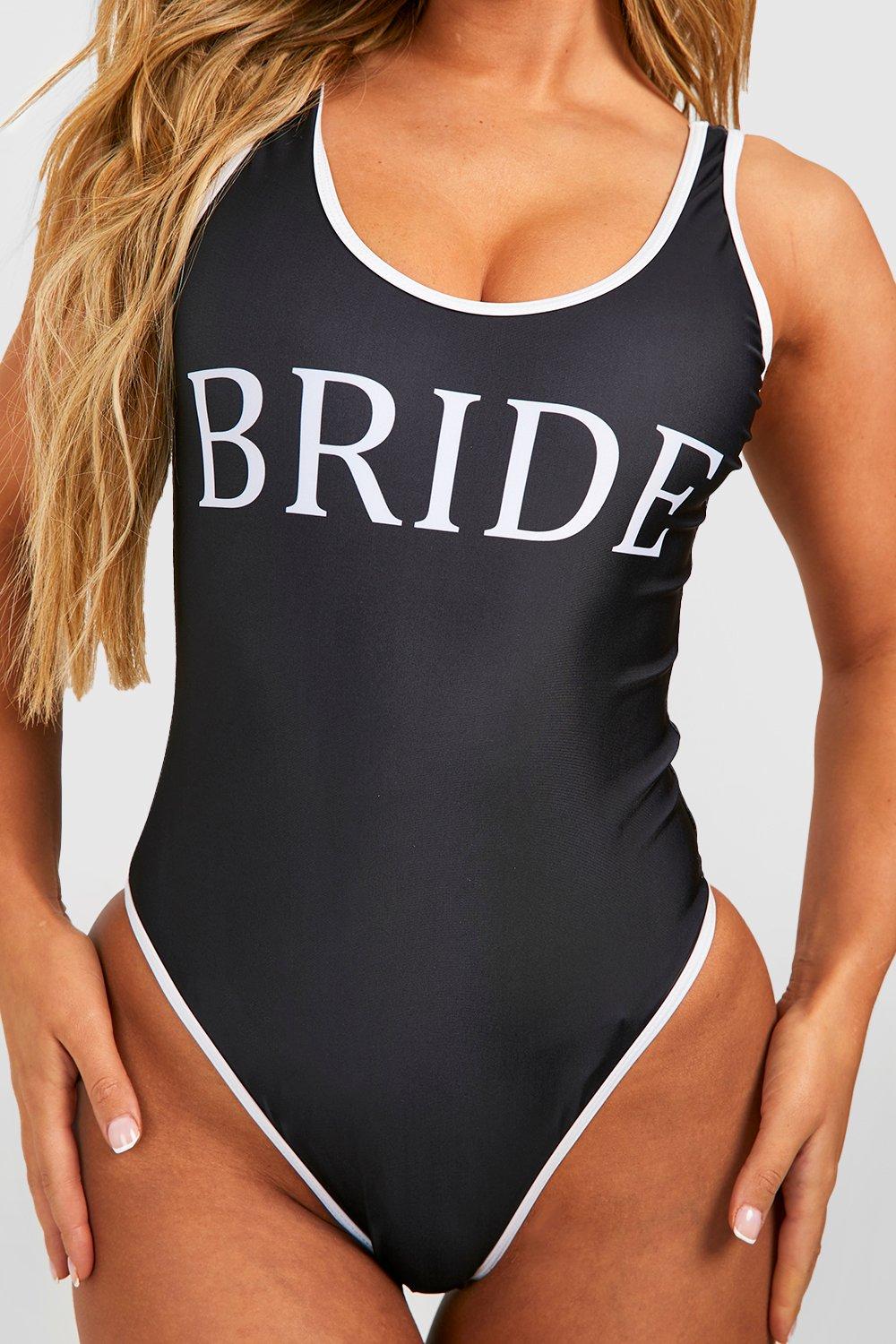 Bride Contrast Binding Swimsuit