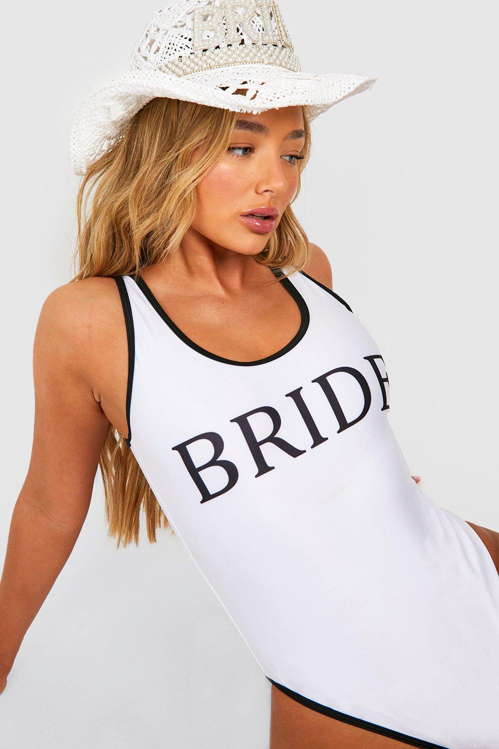 Bride Contrast Binding Swimsuit