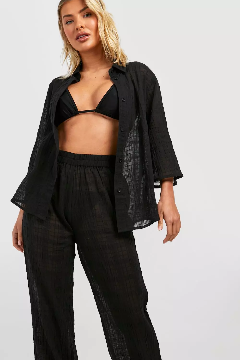 THE TOE Mykonos Sheer Shirt、short pants Mykonos Sheer Shirt – THE TOÉ