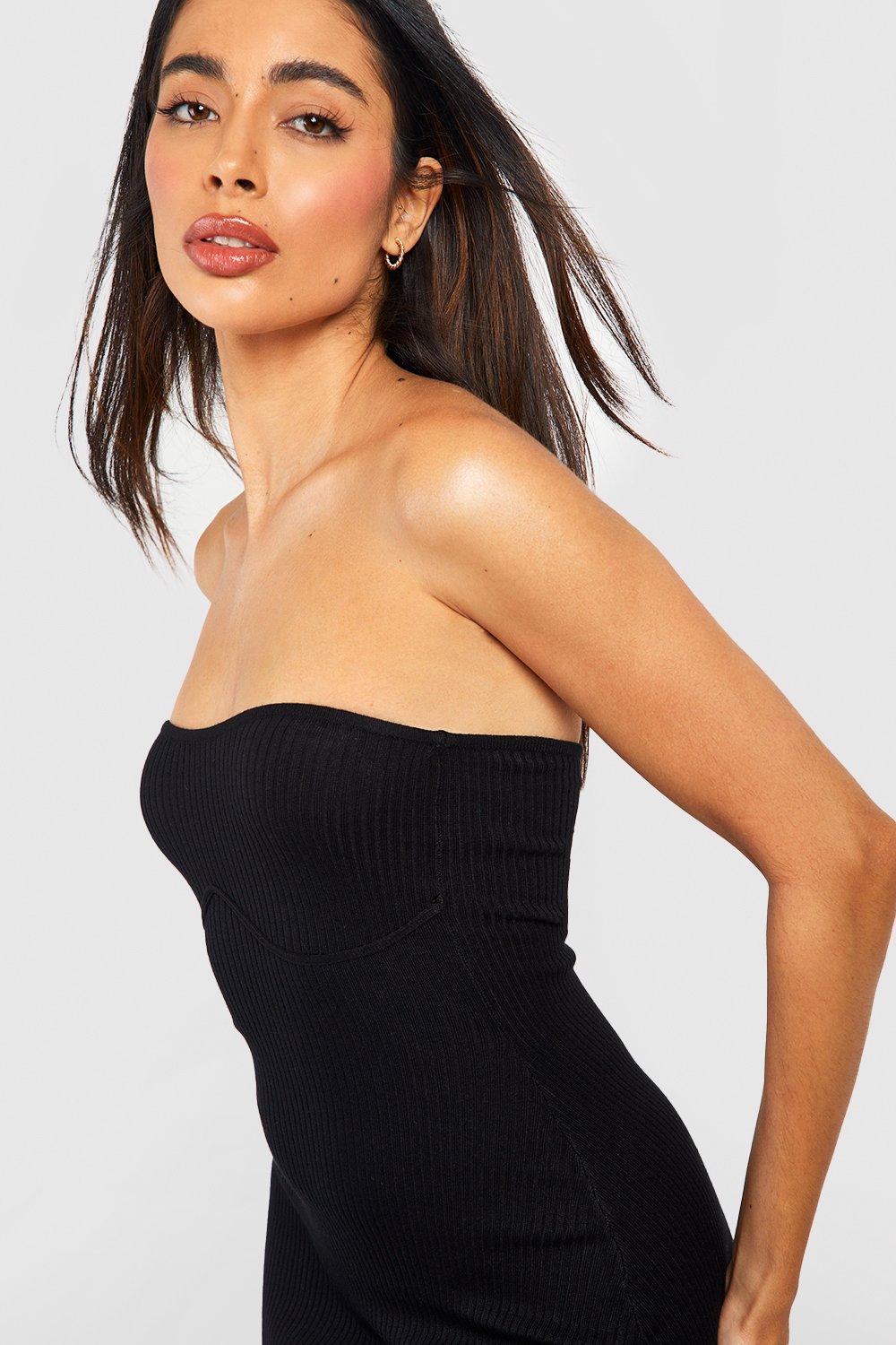 Boohoo tube outlet dress