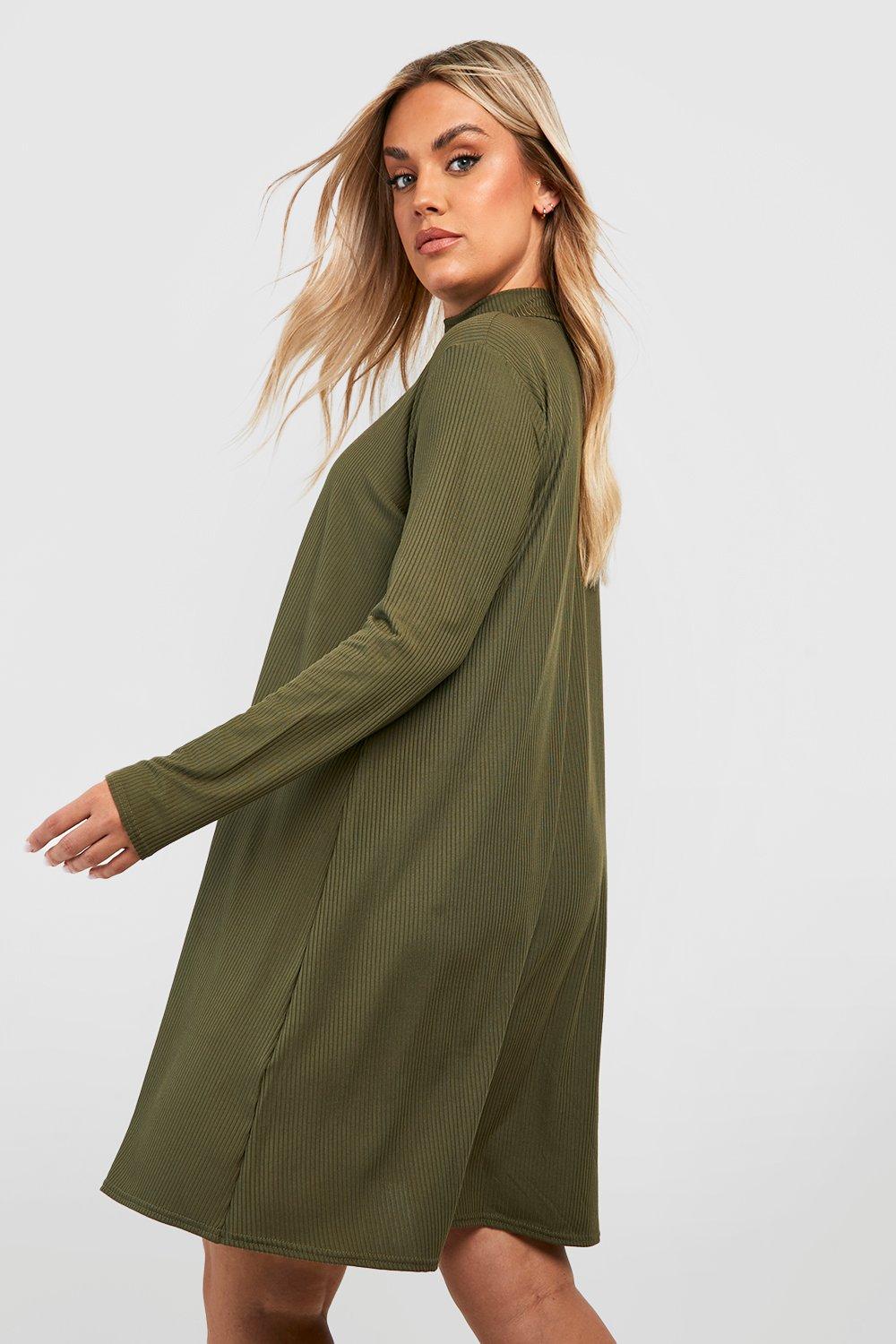 Khaki store swing dress