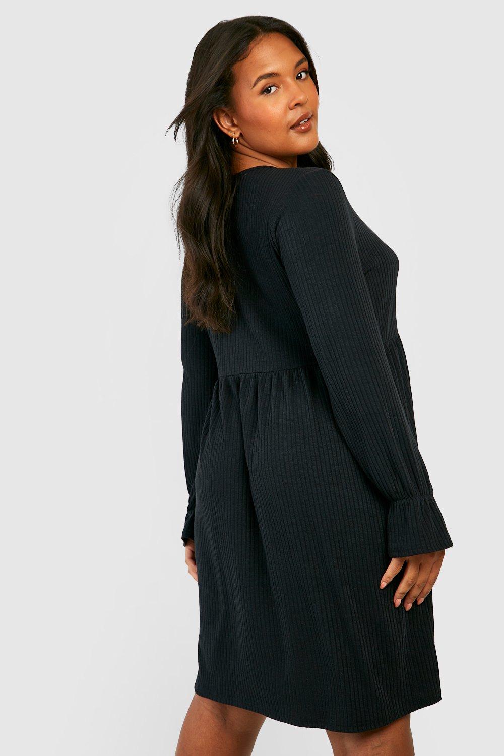 Ruffle cuff smock dress store