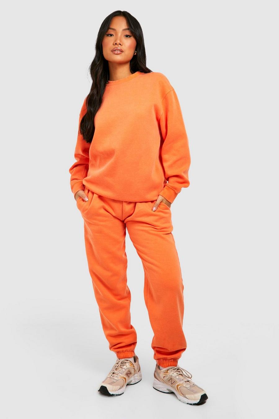 Orange Petite Oversized Sweat & Track Pants Tracksuit image number 1