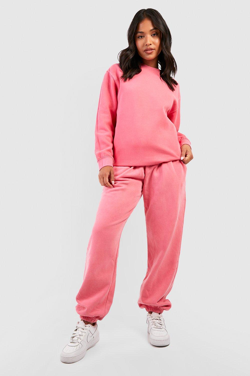 Petite Oversized Sweat Jogger Tracksuit