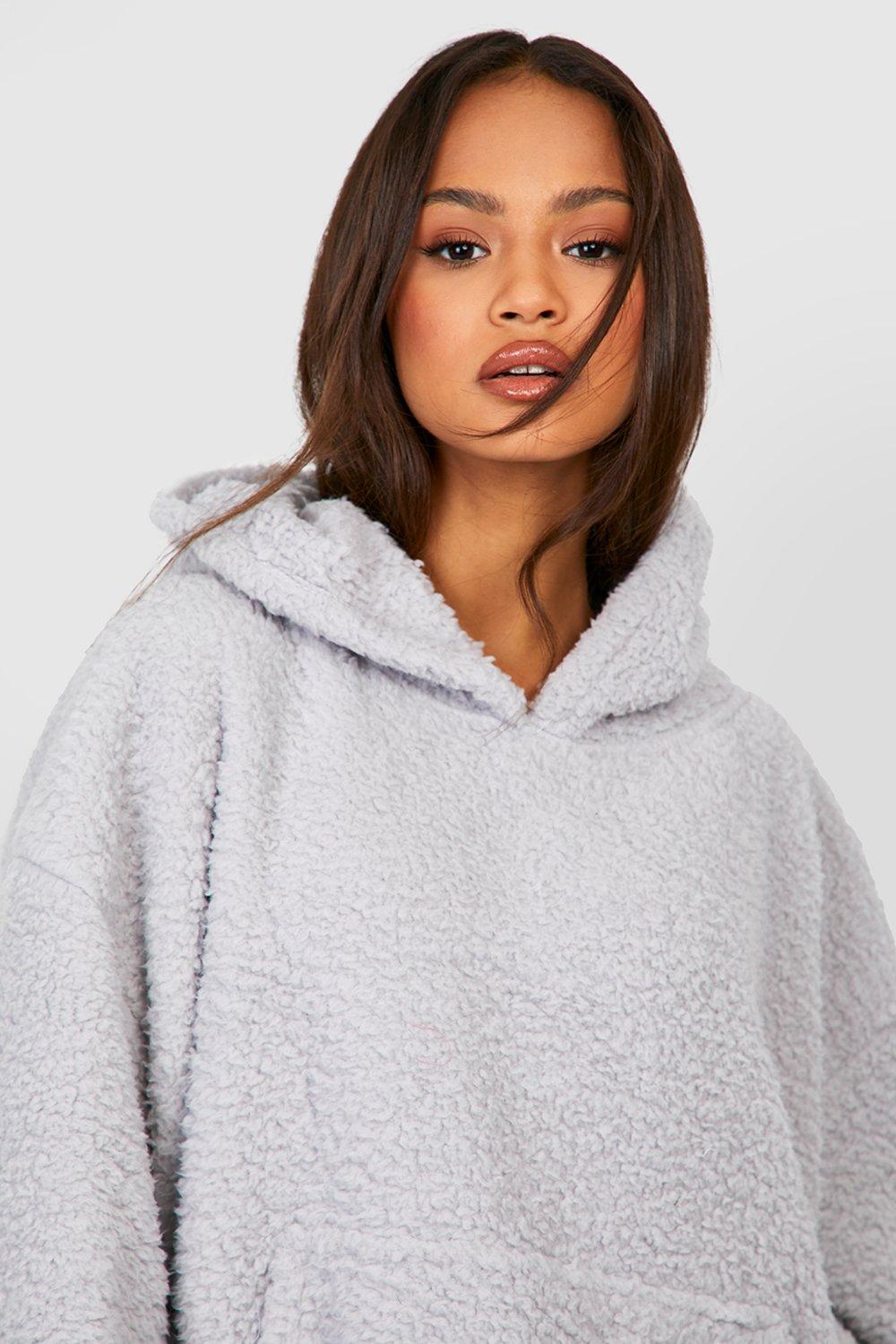 Fluffy oversized clearance hoodie