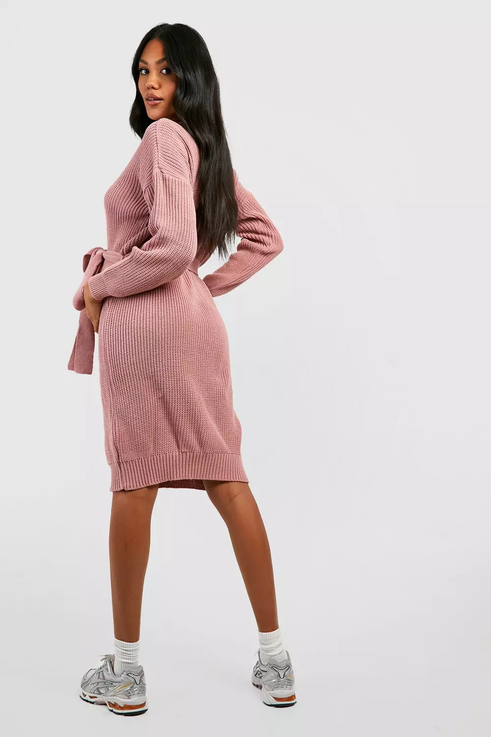 Tie waist store jumper dress