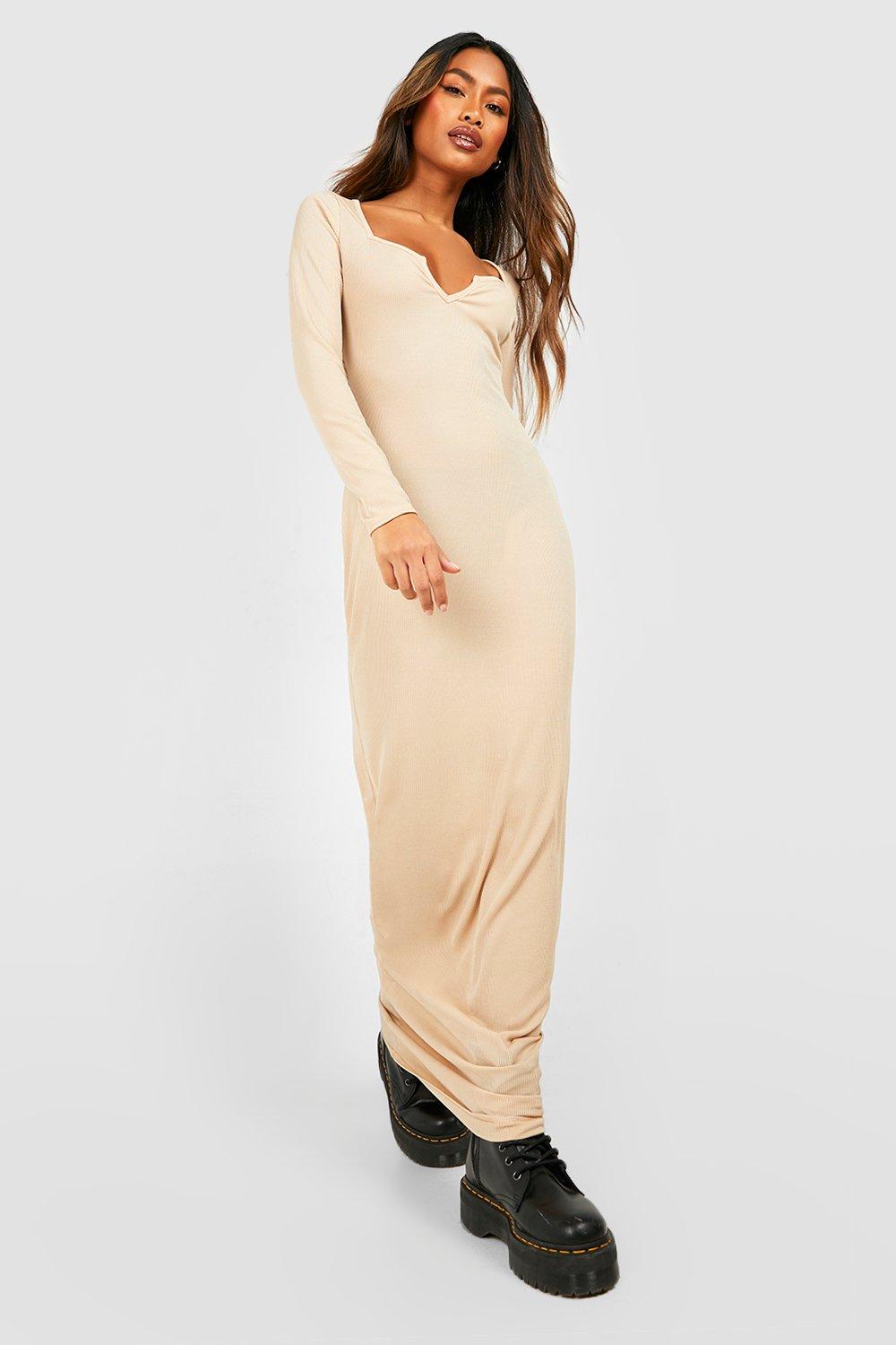 Sweetheart neckline 2024 maxi dress