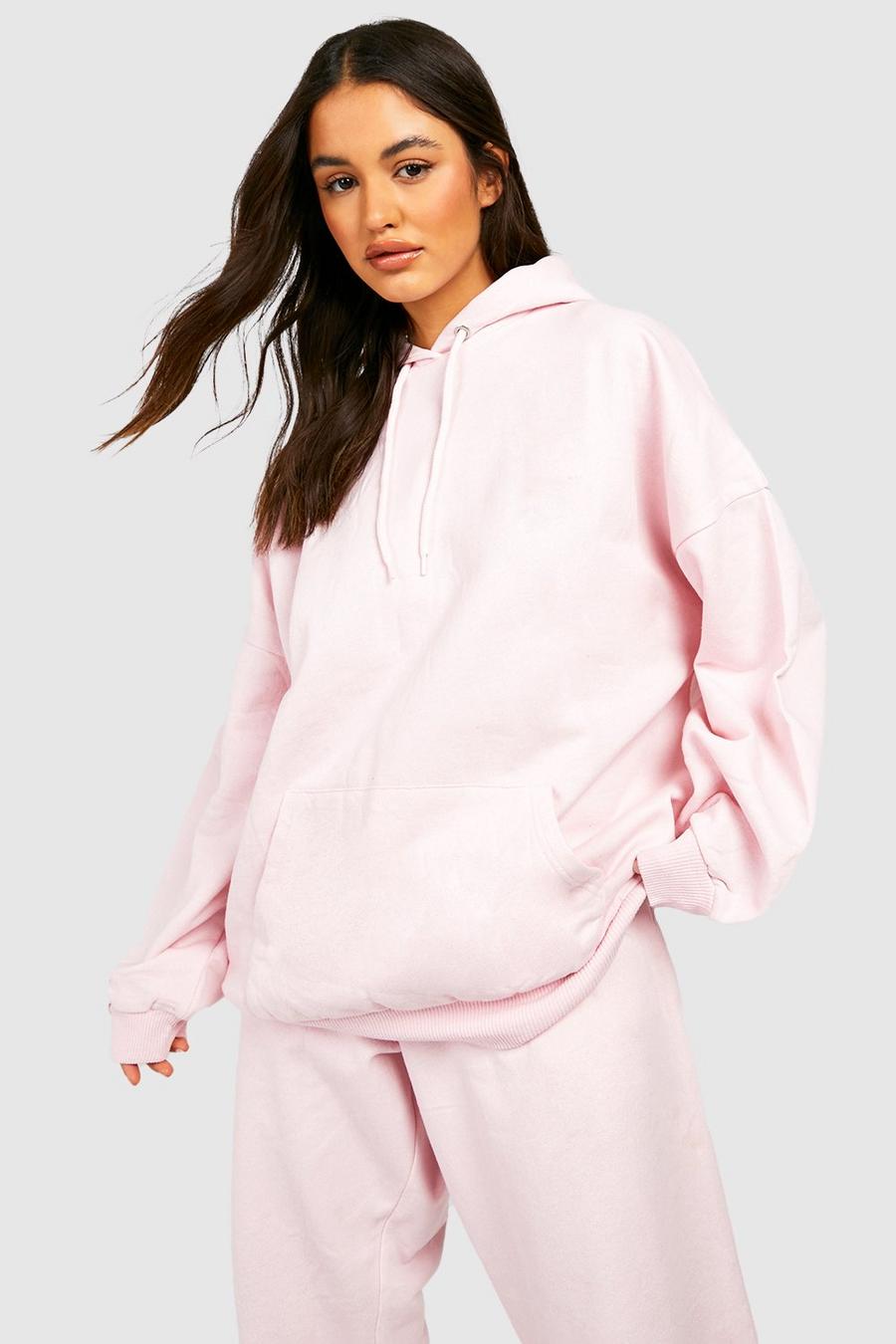Oversize Basic Hoodie, Light pink image number 1