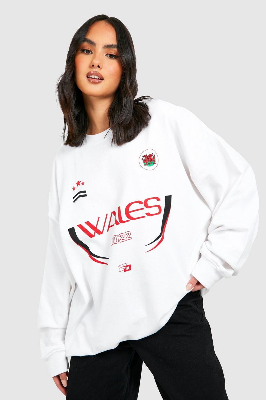 White Oversized Wales WK Trui image number 1