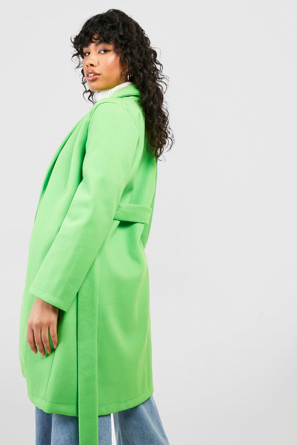 Lime green clearance wool coat