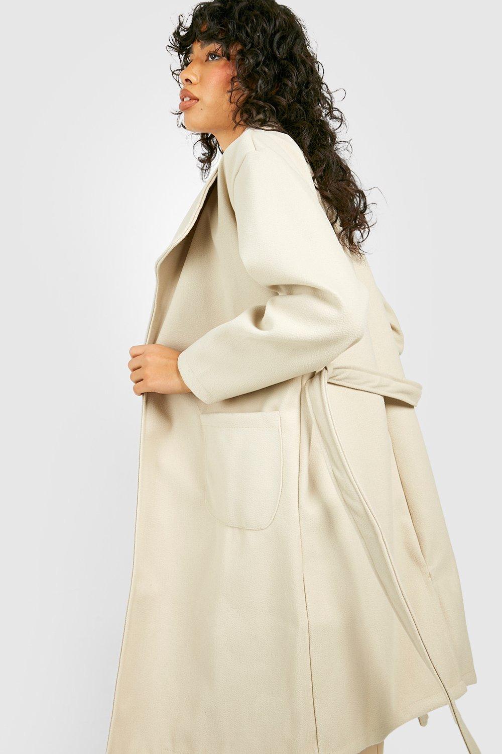 Boohoo shawl coat hotsell