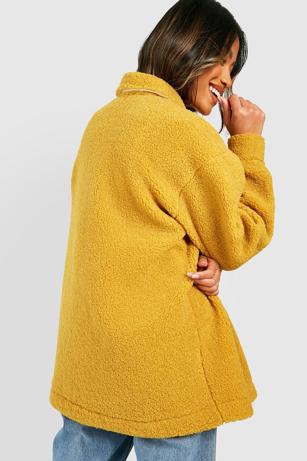 Boohoo mustard clearance jacket