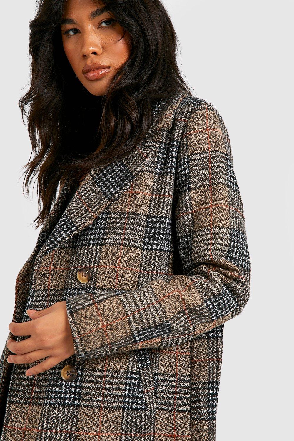 Tailored hot sale check coat