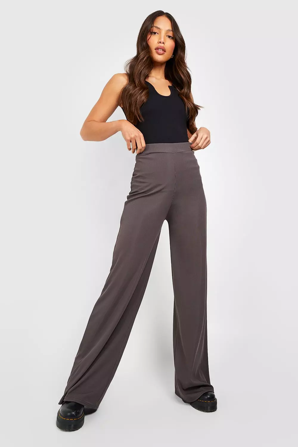 High waisted palazzo pants tall fashion