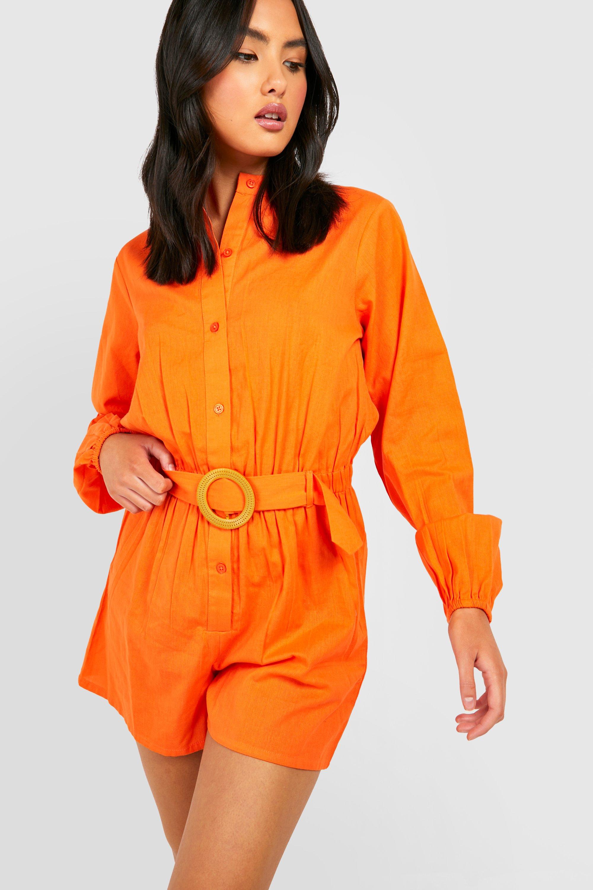 Cotton Belted Utility Playsuit