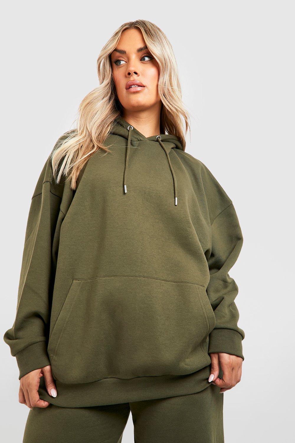 Plus Basic Oversized Hoodie boohoo