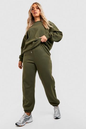 Khaki Plus Basic Oversized Jogger