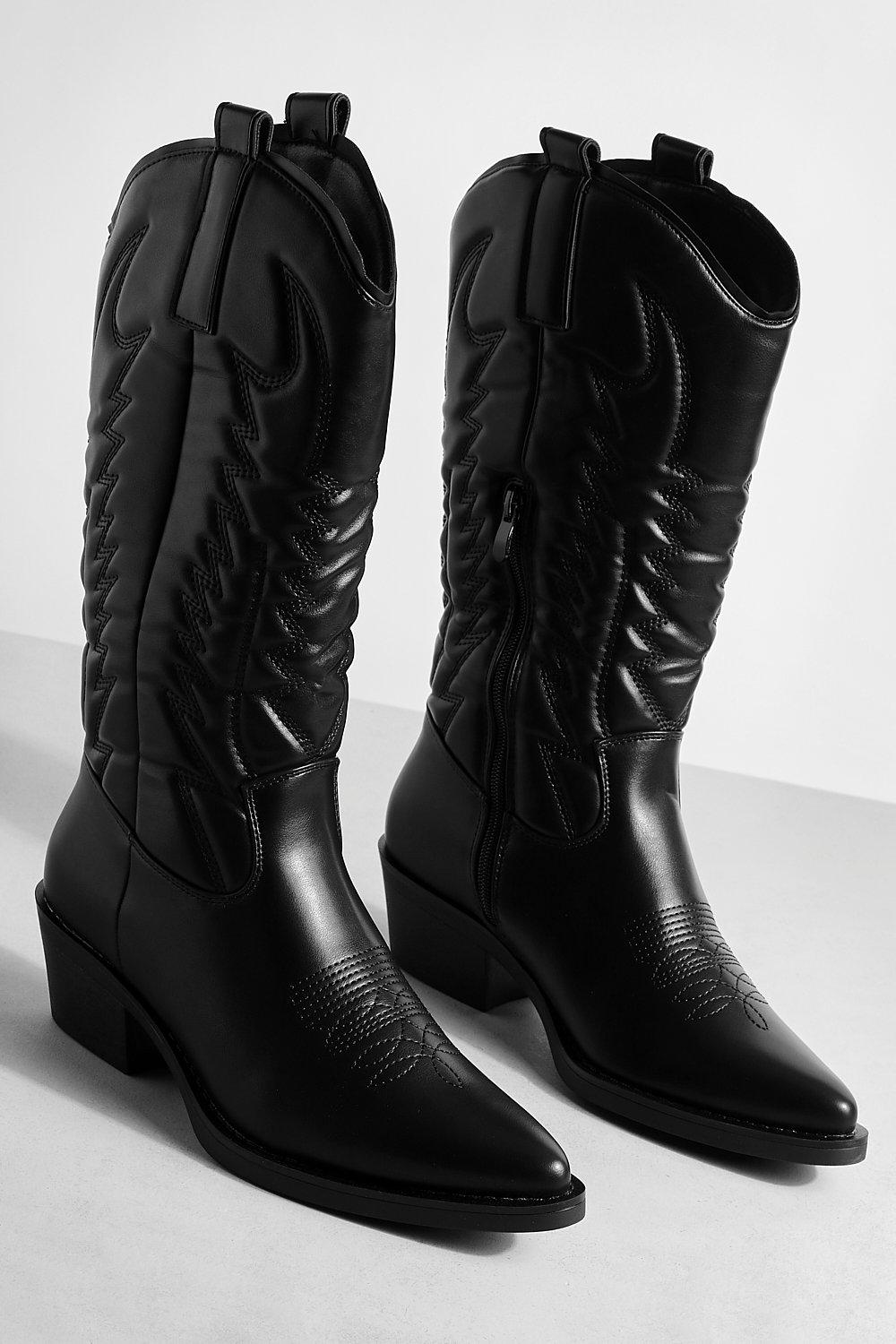 Cowboy on sale boots boohoo