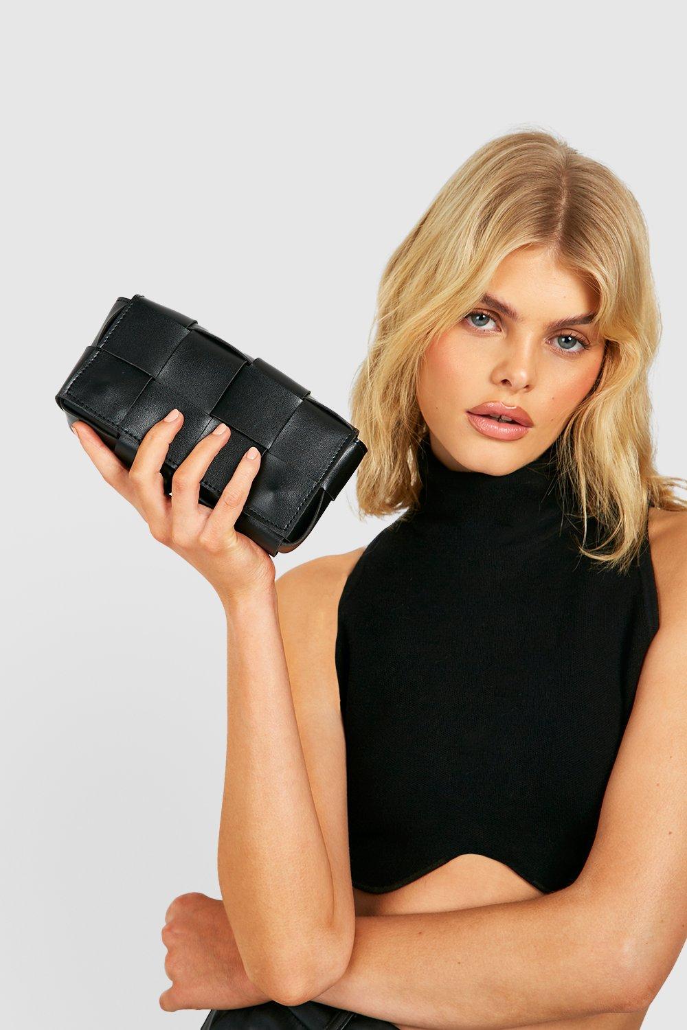 boohoo Faux Leather Belted Fanny Pack - Black - One Size