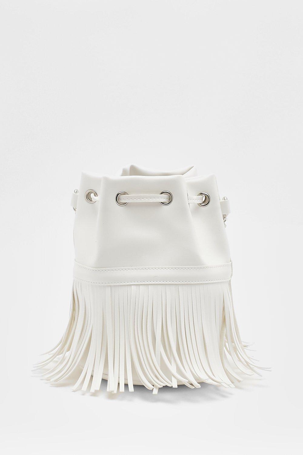 Tassel Fringe Bucket Bag