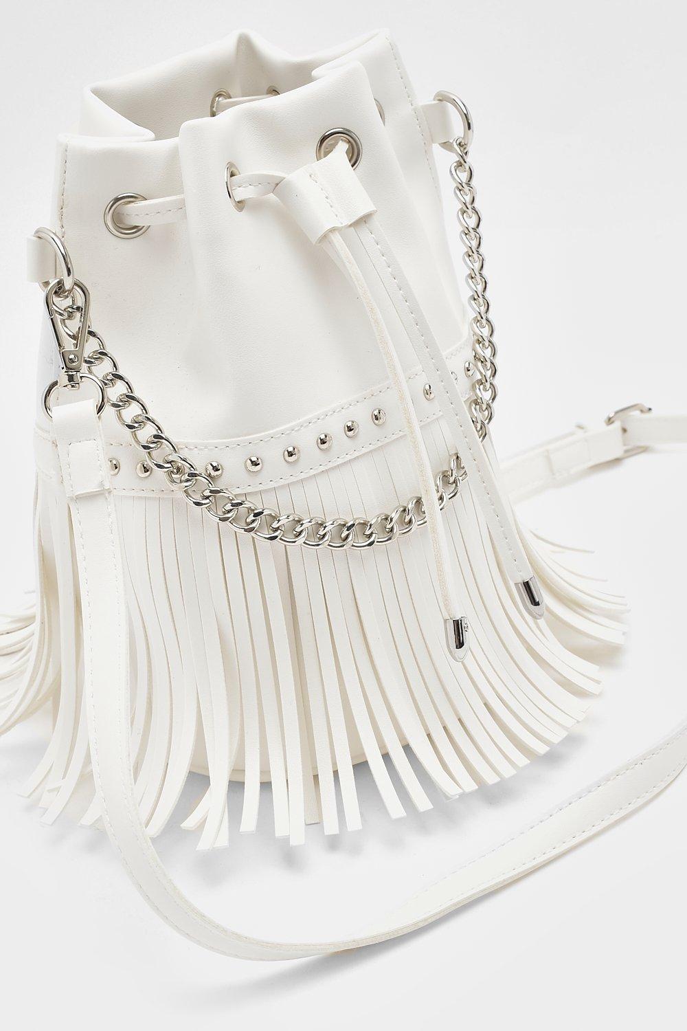 Tassel Fringe Bucket Bag