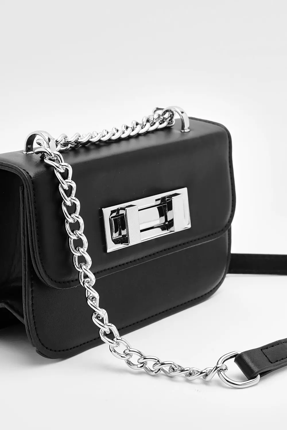 Black structured discount cross body bag