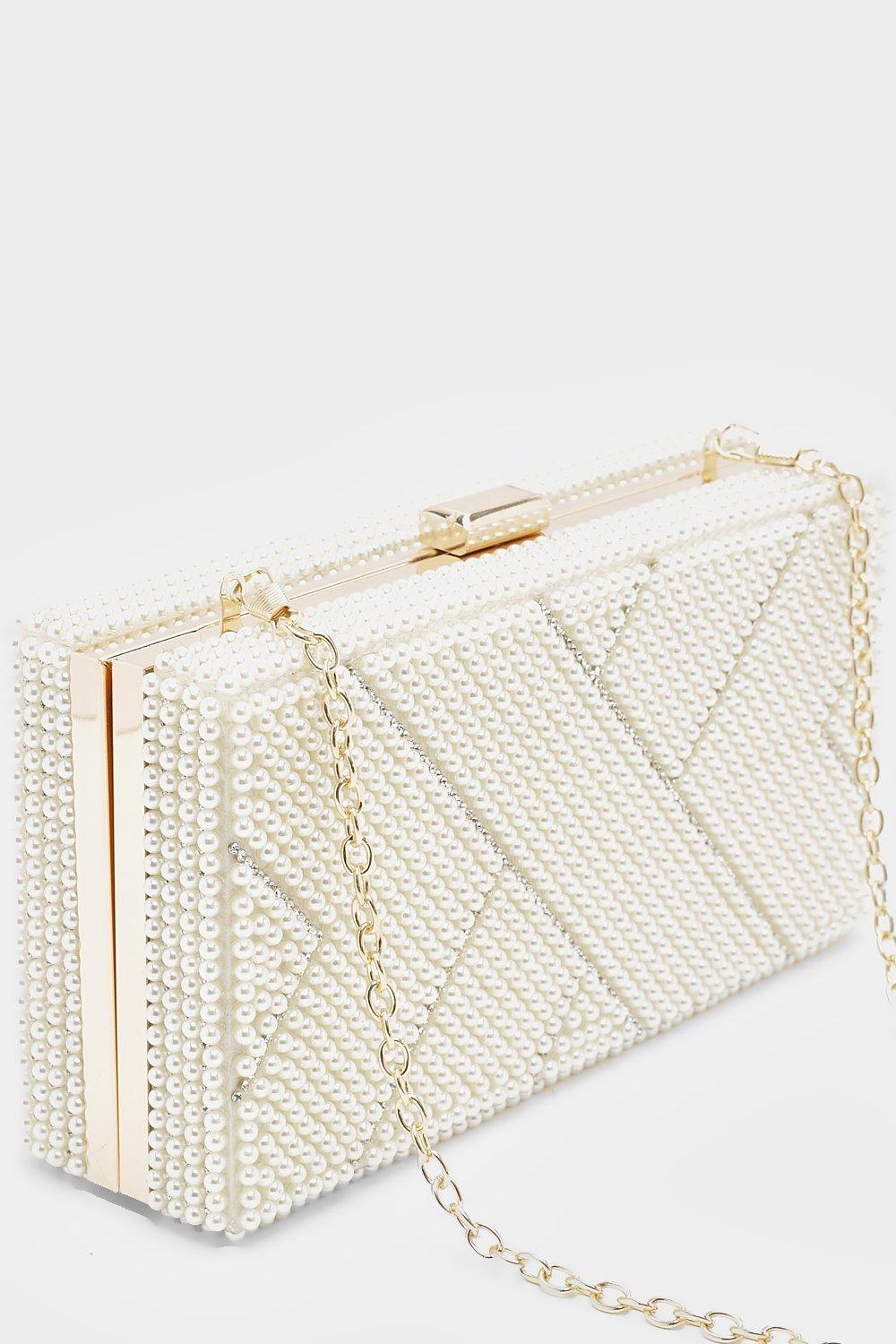 White clutch handbag sale