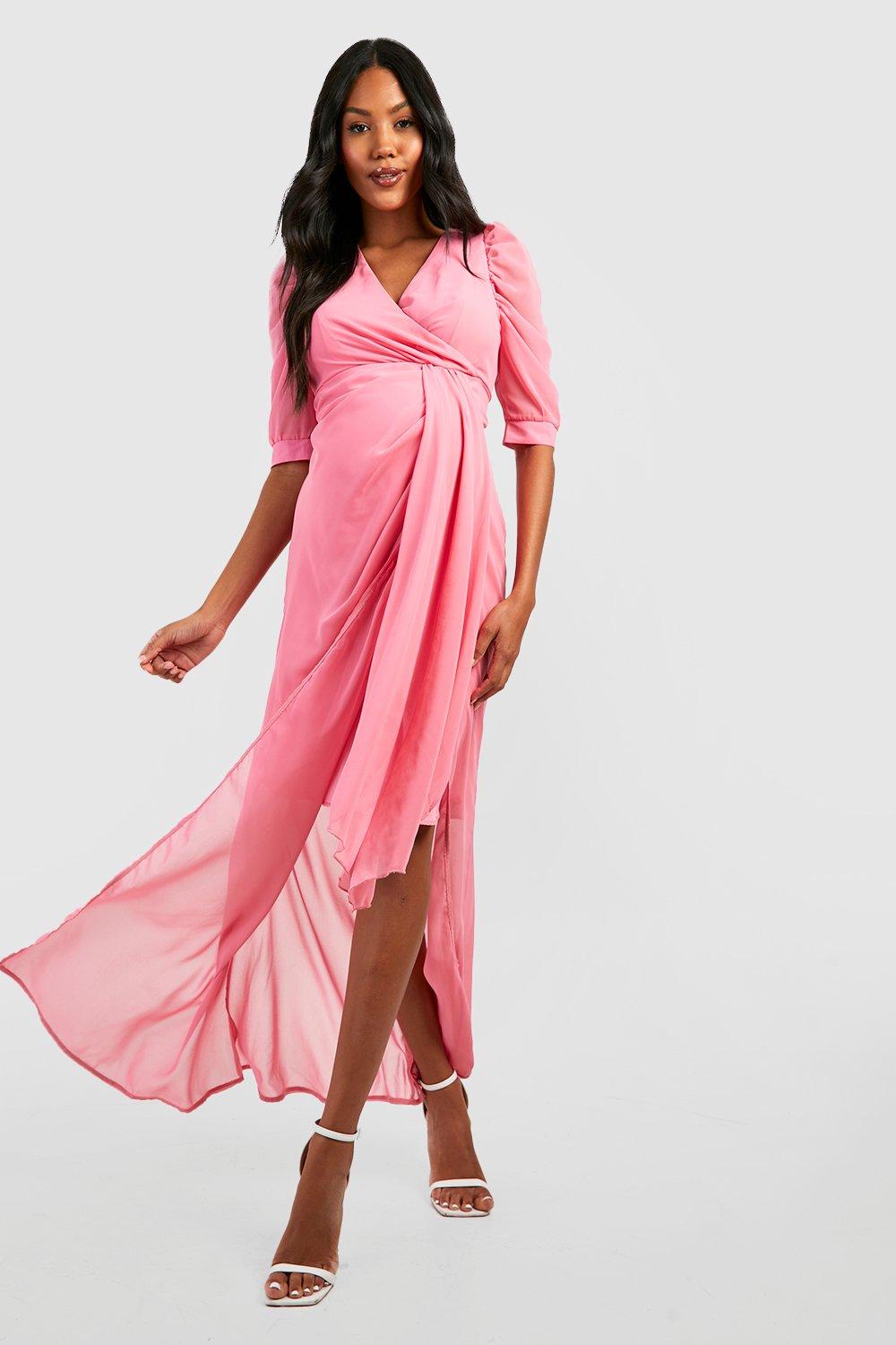 Maternity chiffon 2025 maxi dress