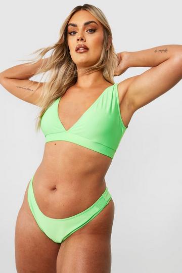 Plus Essentials Fixed Bikini Brief lime