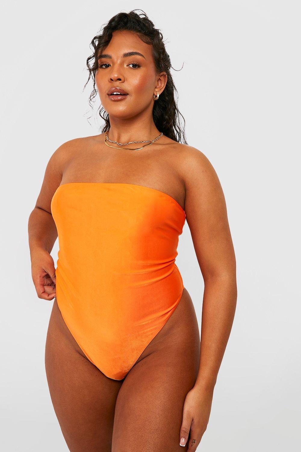 direkte kassette lotteri Plus Essentials Bandeau Swimsuit | boohoo