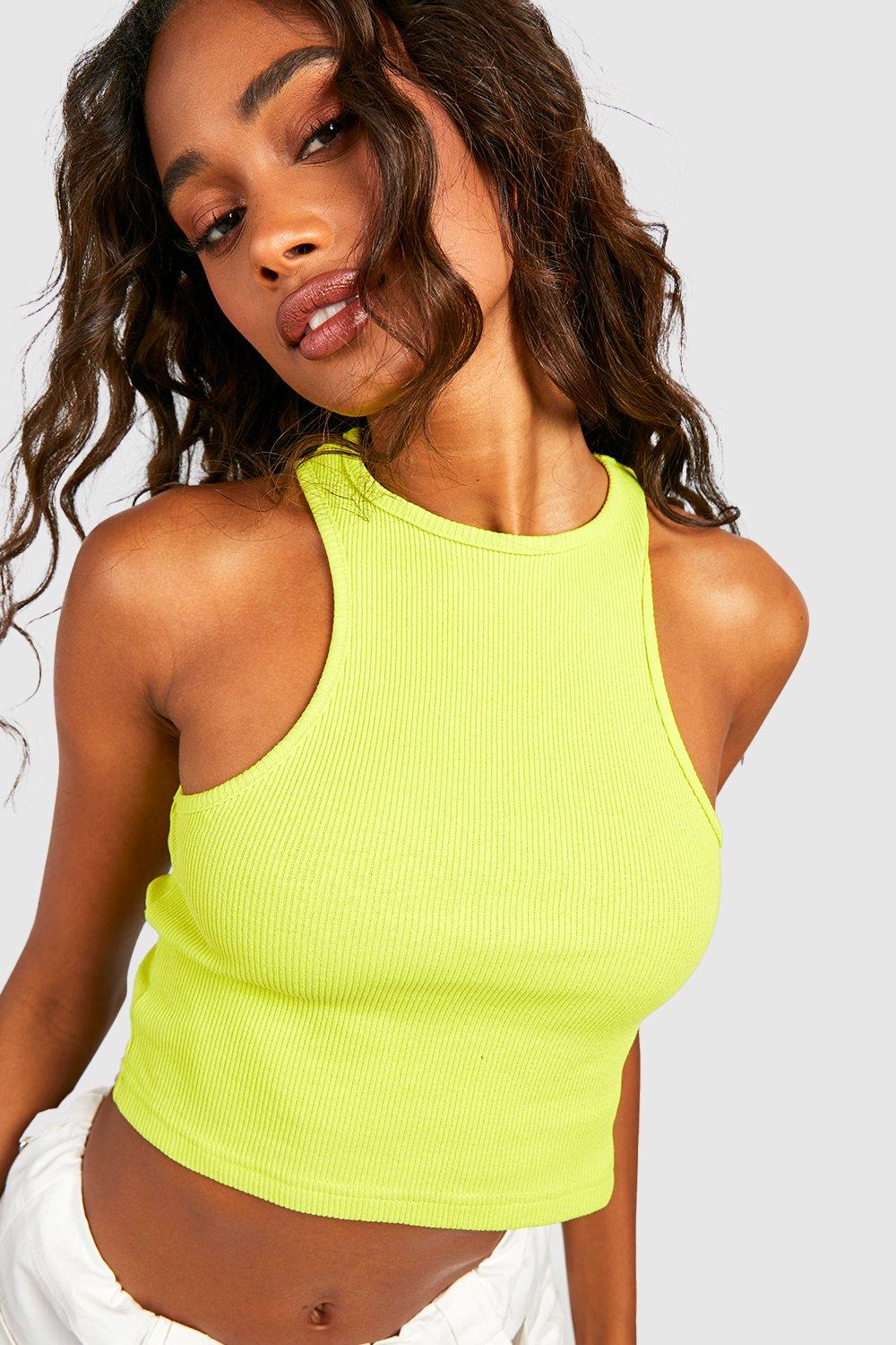 bright yellow vest top