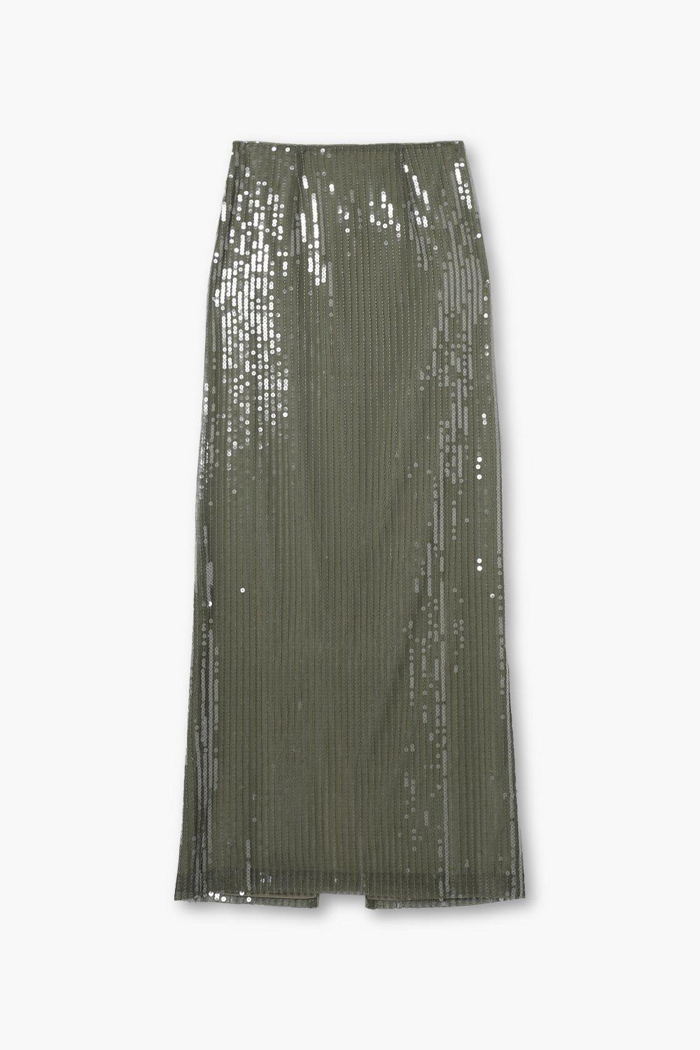 Sequin maxi outlet skirt boohoo