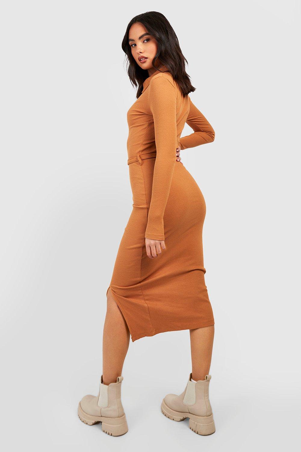 Midi side 2025 split dress