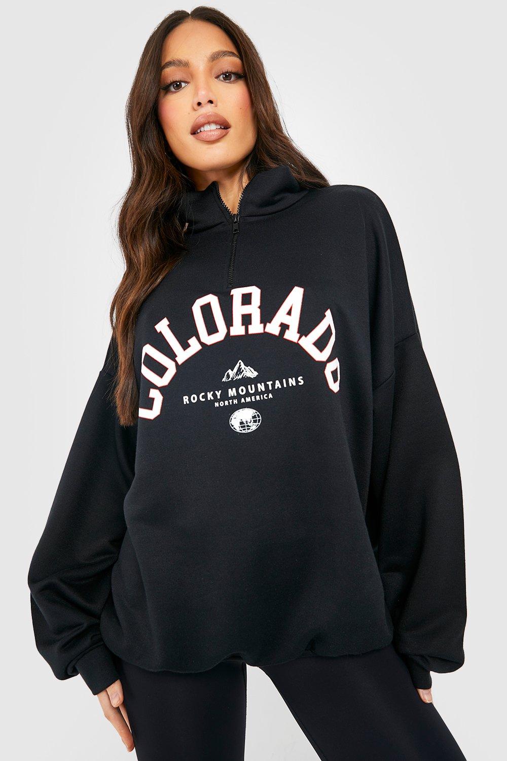 Tall Colorado Half Zip Sweatshirt | boohoo