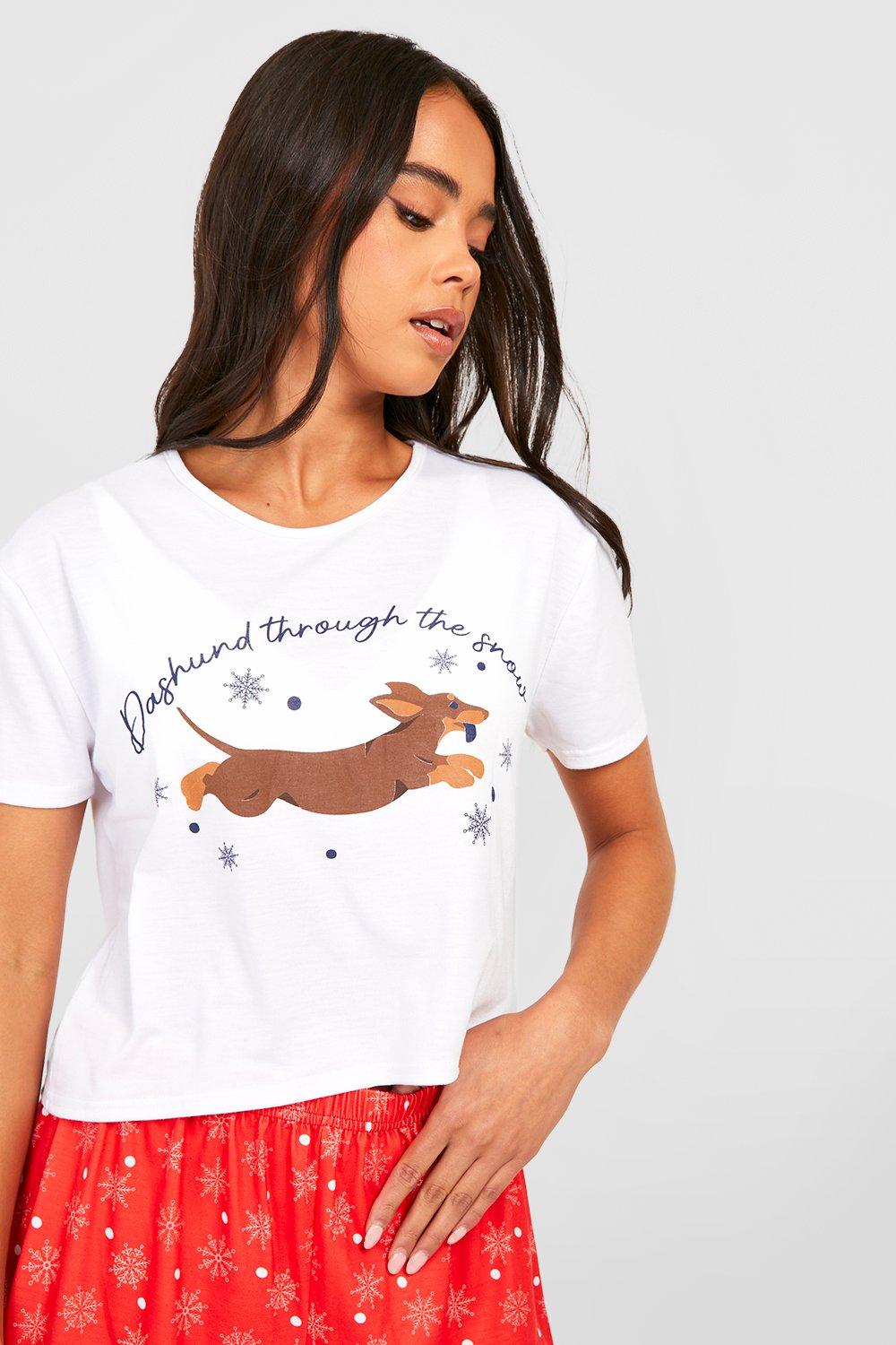 Women's weiner dog discount pajamas