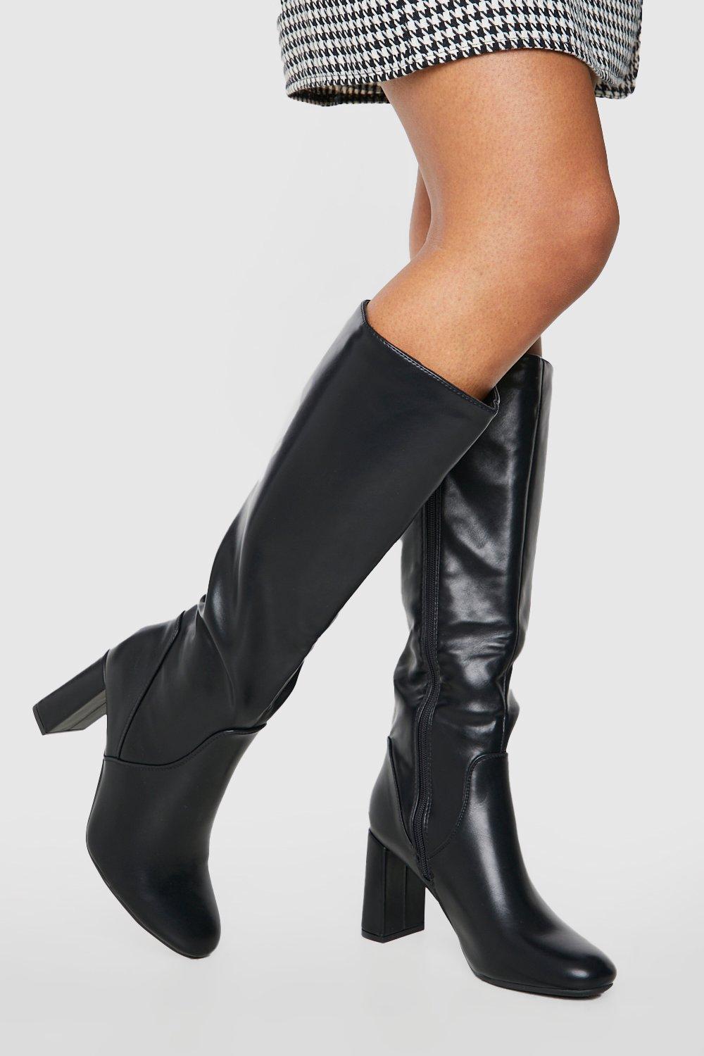 Boohoo knee high clearance boots