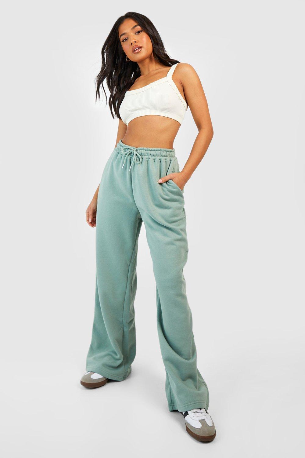 Petite Blue Wide Leg Sweatpants, Petite