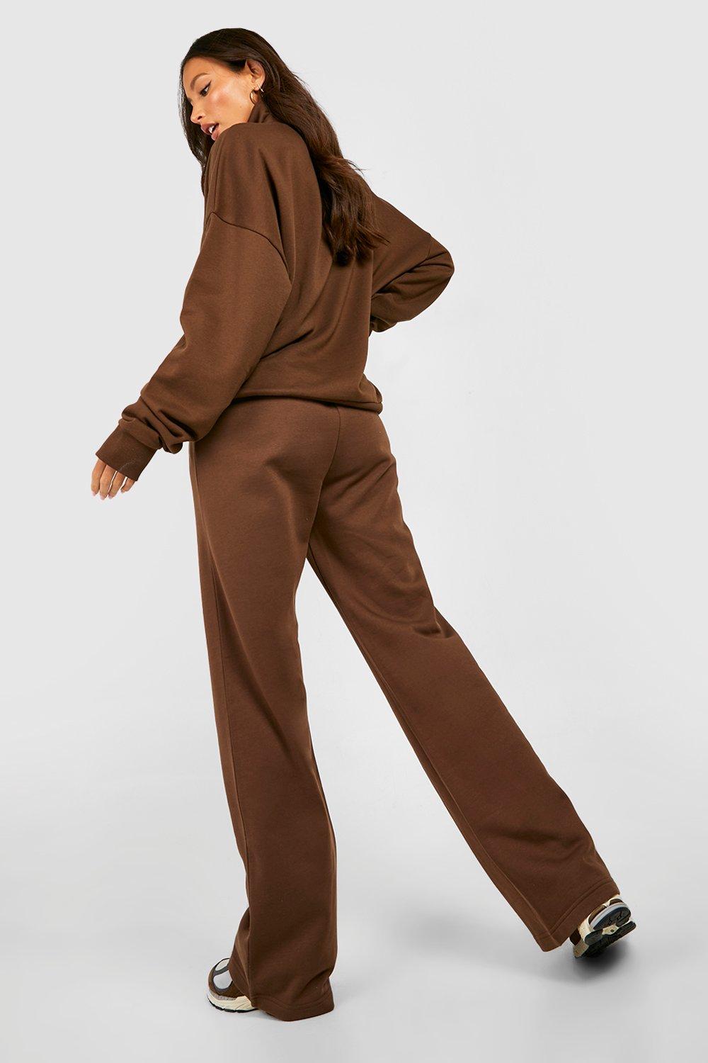 LTS Tall Chocolate Brown Cuffed Drawstring Joggers