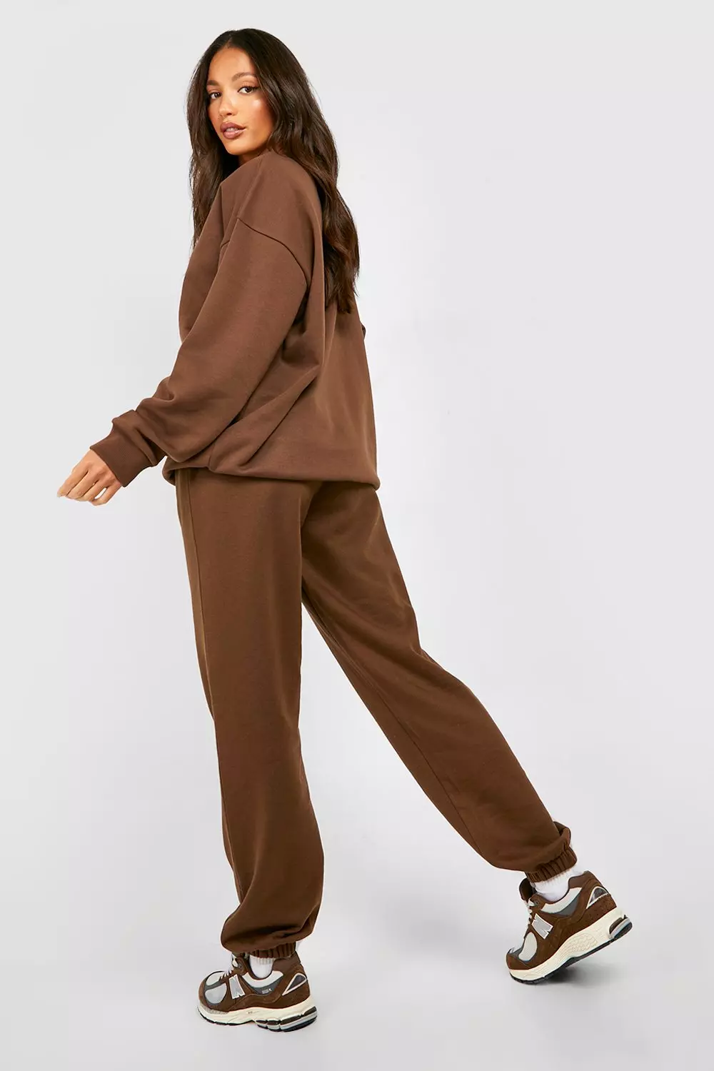 Chocolate Tall Basic Oversized Jogger alternative image