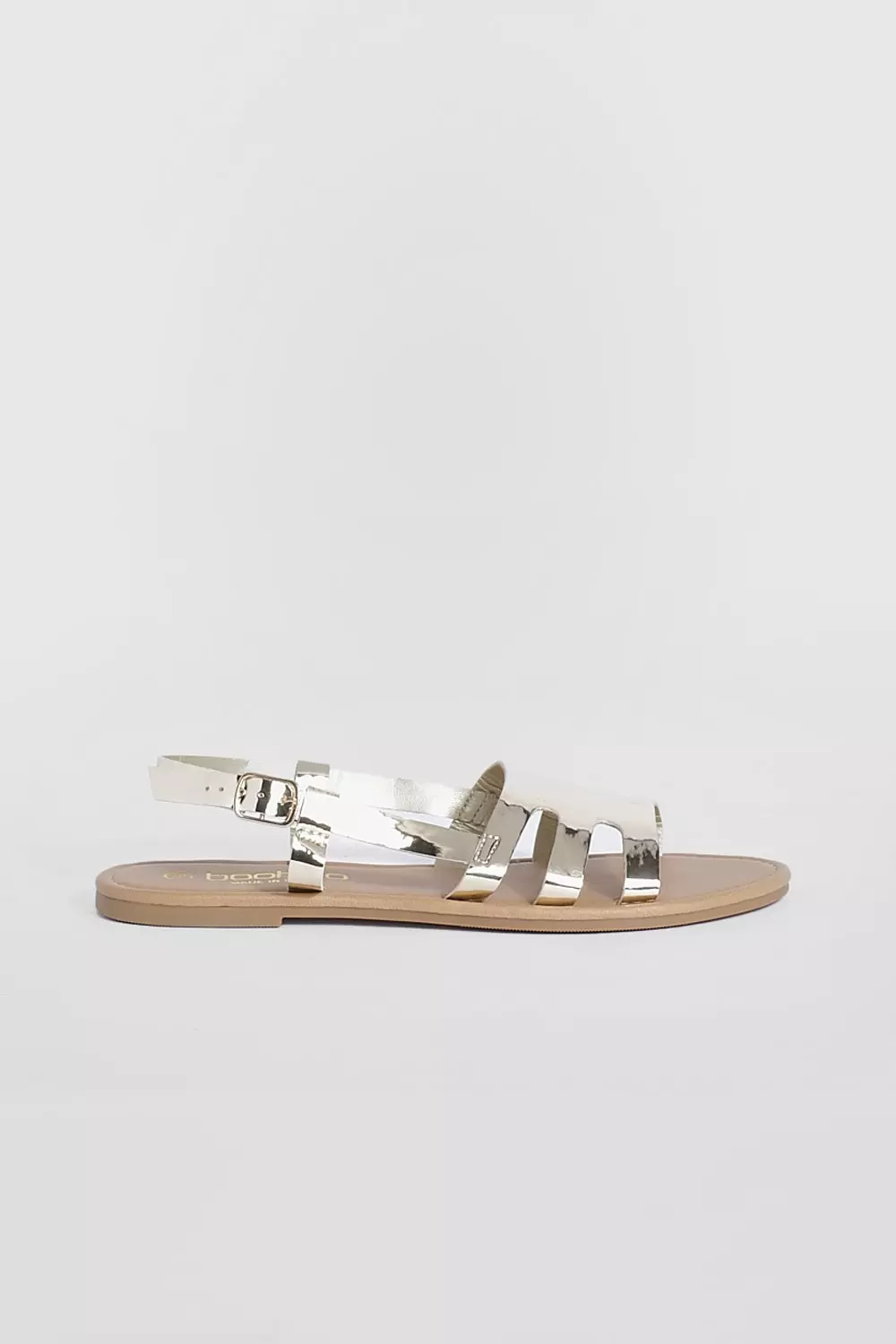 Gold 2 Part Ankle Strap Sandal alternative image